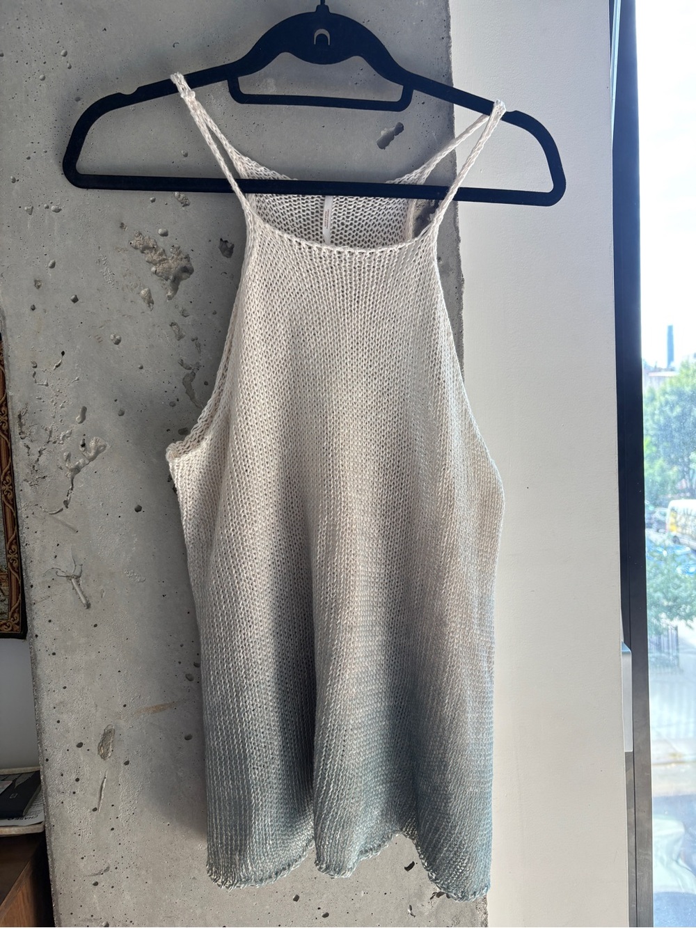 Free People Ombré Gray Knit Tank Top - Unworn